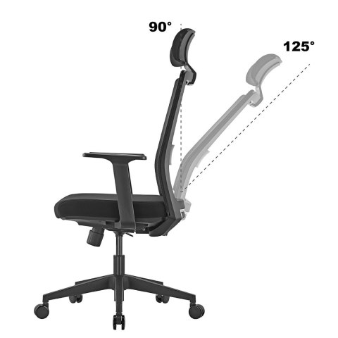 Ergo office ERGO OFFICE FOTEL BIUROWY ERGONOMICZNY PREMIUM ER-425 Z WYSOKIM OPARCIEM MAX 150KG