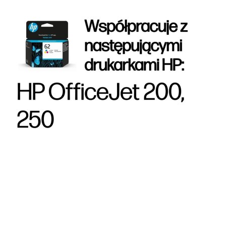 Hewlett-Packard HP 62 oryginalny wkład atramentowy trójkolorowy