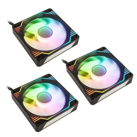 KOLINK Kolink Umbra X 120mm ARGB High Performance PWM Fan Triple Pack - Black