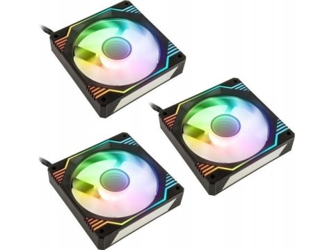 KOLINK Kolink Umbra X 120mm ARGB High Performance PWM Fan Triple Pack - Black