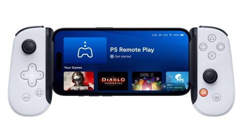 No name Kontroler Backbone One do iPhone PlayStation Edition Biały Lightning