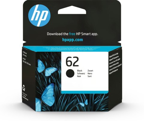 Hewlett-Packard Tusz HP czarny HP 62, HP62=C2P04A, 200 str.