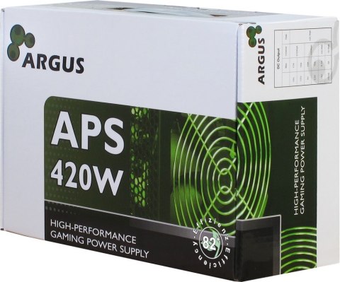 Inter-Tech Zasilacz Inter-Tech Argus APS - 420 W - 115 - 230 V - 47 - 63 Hz - +12V1,+12V2,+3,3V,+5V,+5Vsb,-12V - Aktywny - 103 W