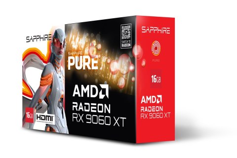 Sapphire Karta graf. SAPPHIRE PURE RX 9060 XT GAMING OC 16GB