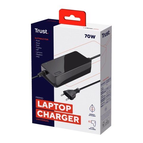Trust Trust Primo adapter zasilający/ inwentor Wewnętrzna 70 W Czarny