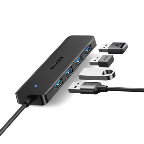 Ugreen HUB adapter 4w1 USB-A -> USB-A X4 - czarny