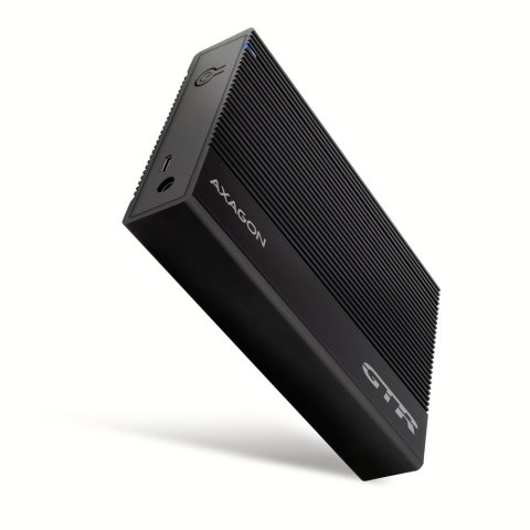 AXAGON AXAGON EE35-GTR USB-C 3.2 Gen 1 - SATA 6G, Obudowa Zewnętrznego Dysku Twardego 3.5", Ryflowana - Czarna