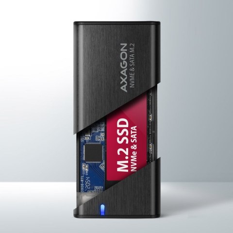 AXAGON Axagon EEM2-SB2 obudowa do dysków twardych Obudowa SSD Czarny M.2