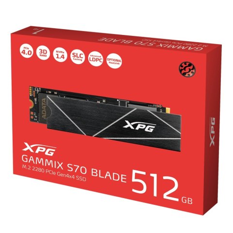 ADATA XPG GAMMIX S70 BLADE 512 GB M.2 PCI Express 4.0 NVMe 3D NAND