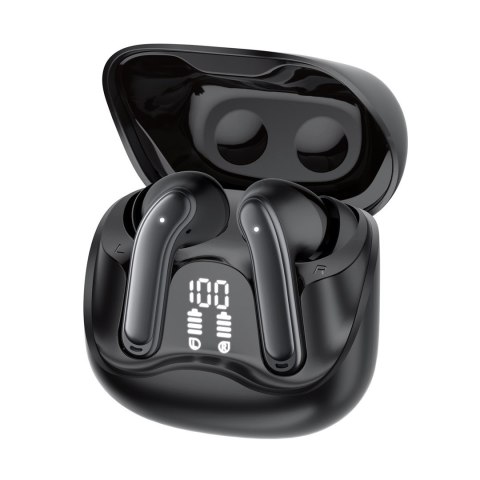 AUDIOCORE Słuchawki bezprzewodowe Audiocore, hybrydowe ANC, ENC, 6 mikrofonów, etui ładujące, Tuya, AC591 PRO