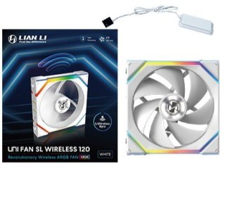 LIAN LI Lian Li UNI FAN SL Wireless 120 Obudowa komputera Wentylator 12 cm Biały 1 szt.
