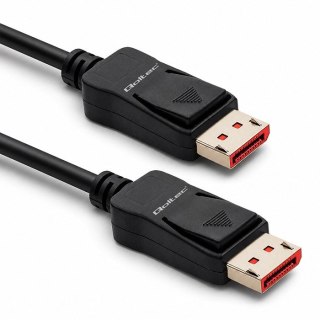 Qoltec Kabel DisplayPort M/M v2.1 | 40G | 0.5m
