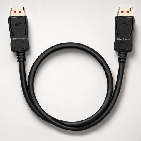 Qoltec Kabel DisplayPort M/M v2.1 | 40G | 0.5m