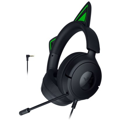 RAZER Zestaw słuchawkowy Razer Gaming Kraken Kitty V3 X Przewodowe Nauszne Mikrofon Czarny