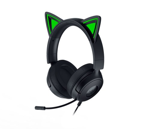 RAZER Zestaw słuchawkowy Razer Gaming Kraken Kitty V3 X Przewodowe Nauszne Mikrofon Czarny