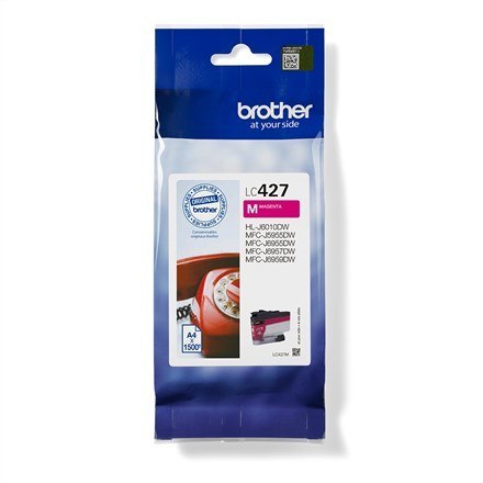 Brother Brother LC-427M nabój z tuszem 1 szt. Oryginalny Standardowa wydajność Purpurowy