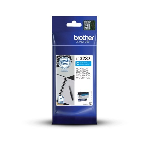 Brother Tusz Brother niebieski LC3237C=LC-3237C, 1500 str.
