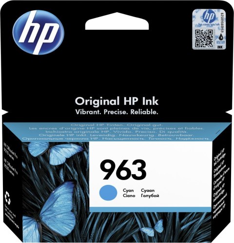 Hewlett-Packard HP 963 oryginalny wkład atramentowy błękitny