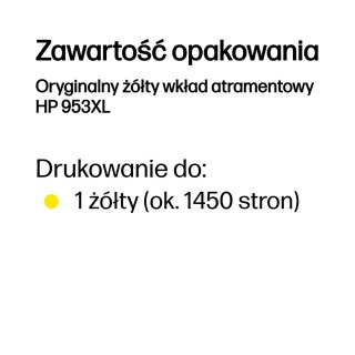 Hewlett-Packard Tusz HP Nr.953XL yellow F6U18AE