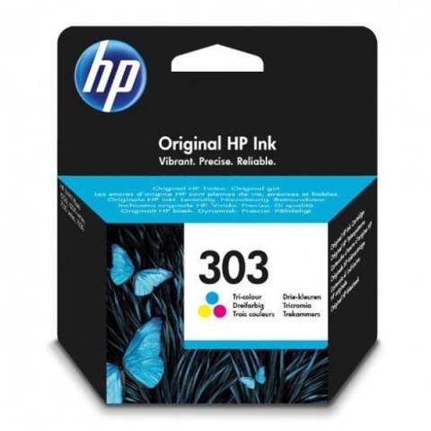 Hewlett-Packard Tusz Oryginalny HP 303 (T6N01AE) (Kolorowy: Cyan Magenta Yellow)