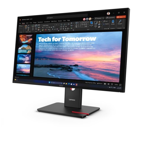 Lenovo Monitor LED 27" Lenovo ThinkVision T27QD-40 2560 x 1440 px Wide Quad HD Czarny