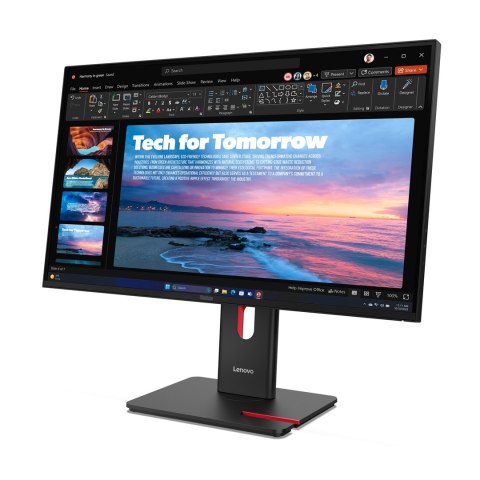 Lenovo Monitor LED 27" Lenovo ThinkVision T27QD-40 2560 x 1440 px Wide Quad HD Czarny