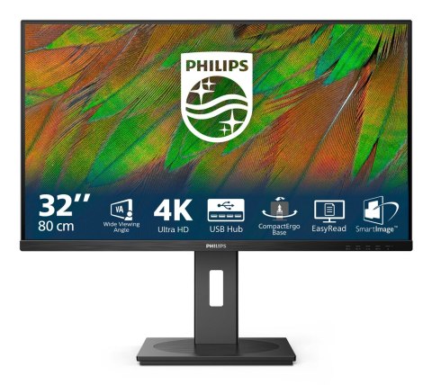 Philips Philips 3000 series 32B1N3800/00 monitor komputerowy 81,3 cm (32") 3840 x 2160 px 4K Ultra HD LCD Czarny