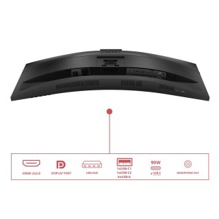 AOC Monitor AOC 86,3 cm (34") CU34E4CW 21:09 2xHDMI+DP+USB-C+Webcam Curv.