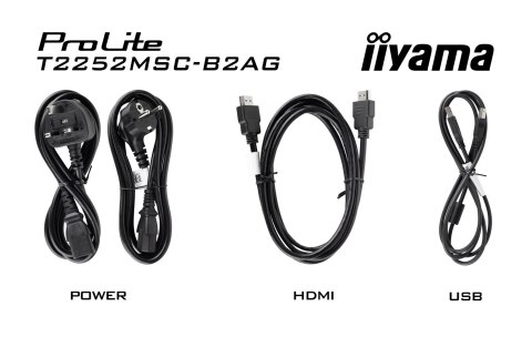 IIYAMA Płaski ekran iiyama ProLite T2252MSC-B2AG 21.5" - 54.6 cm