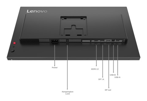Lenovo Monitor Lenovo ThinkVision P24q-40, 23,8", Systemy ochrony przed włamaniem (IPS), proporcje 16:9, 120 Hz, 4 ms, 2560x1440, 300 c