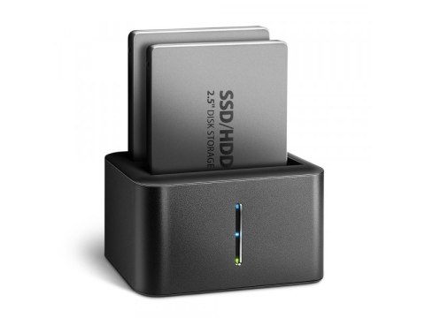 AXAGON Axagon ADSA-D25 stacja dokująca do dysków twardych USB 3.2 Gen 1 (3.1 Gen 1) Type micro-B Czarny