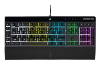 Corsair Korsarz | Gumowa kopuła | K55 RGB PRO | Klawiatura do gier | Klawiatura do gier | Światło LED RGB | Stany Zjednoczone | Przewodo