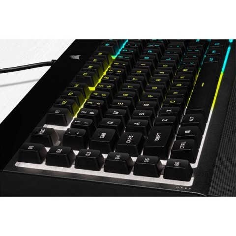 Corsair Korsarz | Gumowa kopuła | K55 RGB PRO | Klawiatura do gier | Klawiatura do gier | Światło LED RGB | Stany Zjednoczone | Przewodo