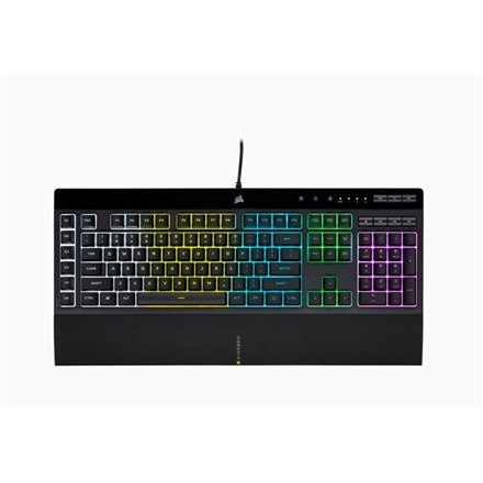Corsair Korsarz | Gumowa kopuła | K55 RGB PRO | Klawiatura do gier | Klawiatura do gier | Światło LED RGB | Stany Zjednoczone | Przewodo