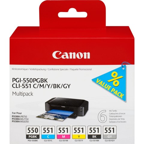 Canon Canon PGI-550/CLI-551 / 6496B005 Multipack