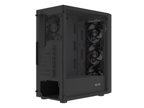 FURY FURY OBUDOWA SHOBO SH8F MIDI TOWER Z OKNEM CZARNA