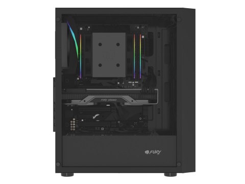FURY FURY OBUDOWA SHOBO SH8F MIDI TOWER Z OKNEM CZARNA
