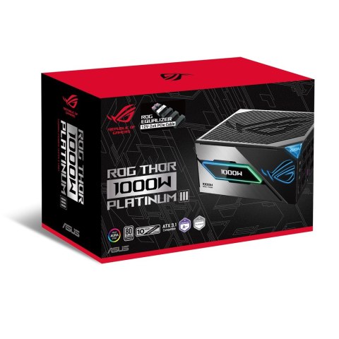 ASUS ASUS ROG -THOR-1000P3-GAMING-E moduł zasilaczy 1000 W 20+4 pin ATX ATX Czarny