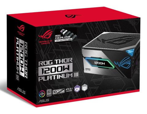 ASUS ASUS ROG -THOR-1200P3-GAMING-E moduł zasilaczy 1200 W 24-pin ATX ATX Czarny
