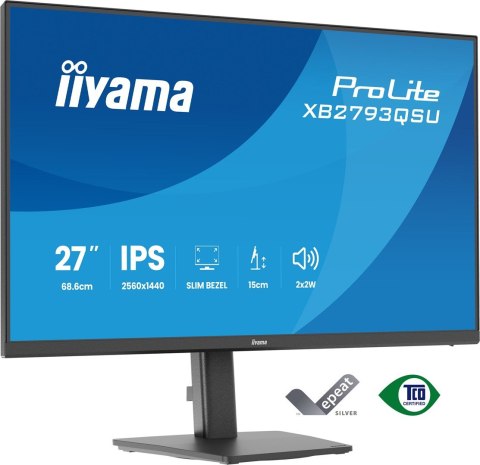 IIYAMA MONITOR IIYAMA LED 27" XB2793QSU-B1