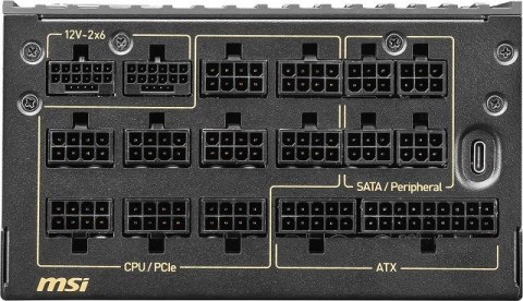 MSI Zasilacz MSI MEG Ai1600T 1600W PCIE5 80+ Titanium (306-7ZPEX11-CE0)
