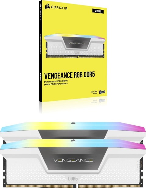 Corsair Corsair Vengeance RGB CMH32GX5M2B6000Z30W moduł pamięci 32 GB 2 x 16 GB DDR5 288-pin DIMM