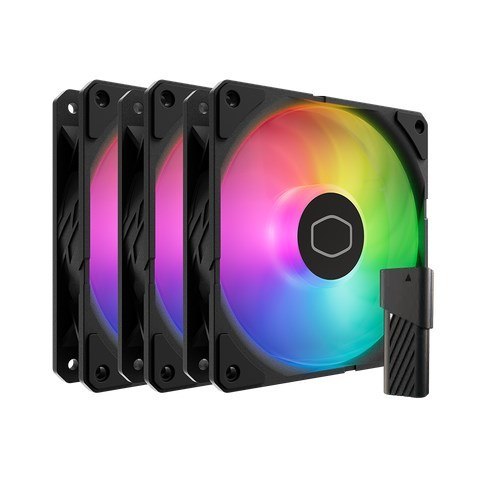 Cooler Master Cooler Master SickleFlow Edge 120 ARGB 3-Pack Fan Kit Obudowa komputera Wentylator 12 cm Czarny 1 szt.