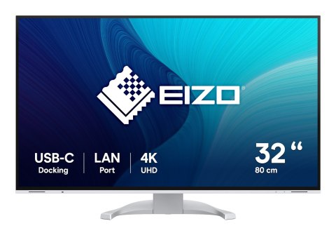 EIZO Monitor EIZO FlexScan EV3240X-WT - 80 cm (31.5") - 3840 x 2160 pikseli - 4K Ultra HD - LCD - 5 ms - Biały