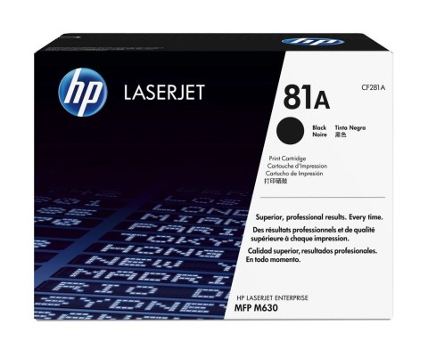 Hewlett-Packard HP Oryginalny wkład laserowy 81A LaserJet, czarny