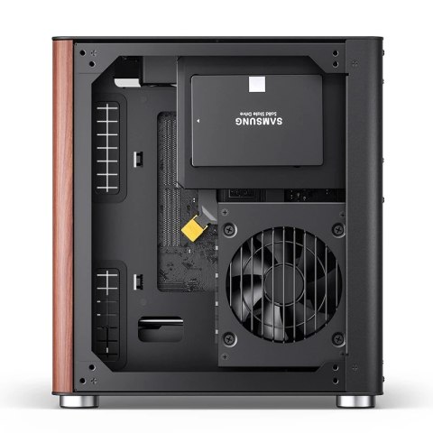 Jonsbo Obudowa PC Jonsbo TK-0, Mini-Tower, Mini-ITX, Tempered Glass, Holz - schwarz