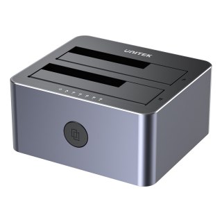UNITEK Stacja dokująca dla dysków pamięci masowej - Unitek (Y-3026GY01-EU) 2x SATA III 2.5"/3.5" USB 3.0 5Gbps