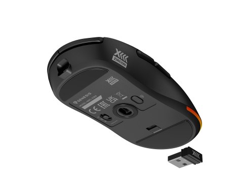 GENESIS GENESIS Zircon XIII myszka Gaming Oburęczny RF Wireless + USB Type-C Optyczny 26000 DPI