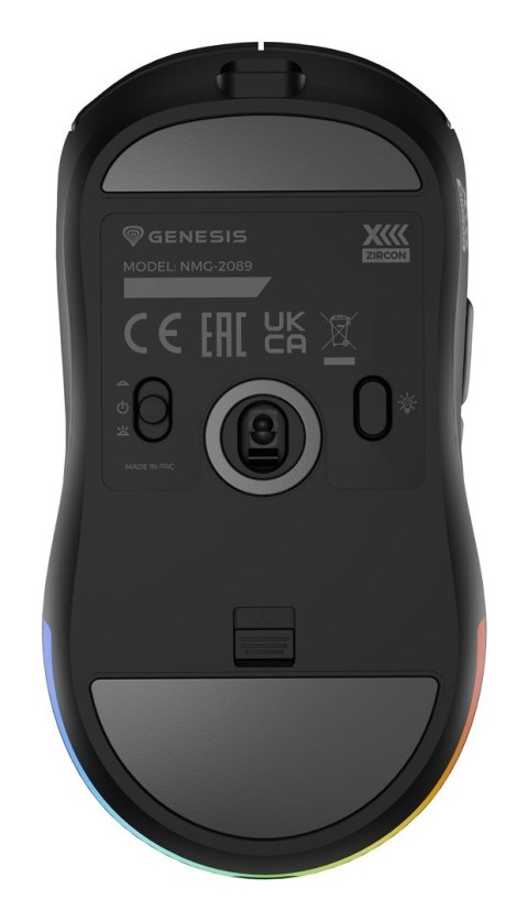GENESIS GENESIS Zircon XIII myszka Gaming Oburęczny RF Wireless + USB Type-C Optyczny 26000 DPI