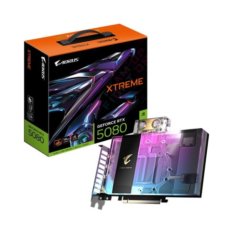 Gigabyte GIGABYTE AORUS GeForce RTX 5080 XTREME WATERFORCE WB 16G NVIDIA 16 GB GDDR7